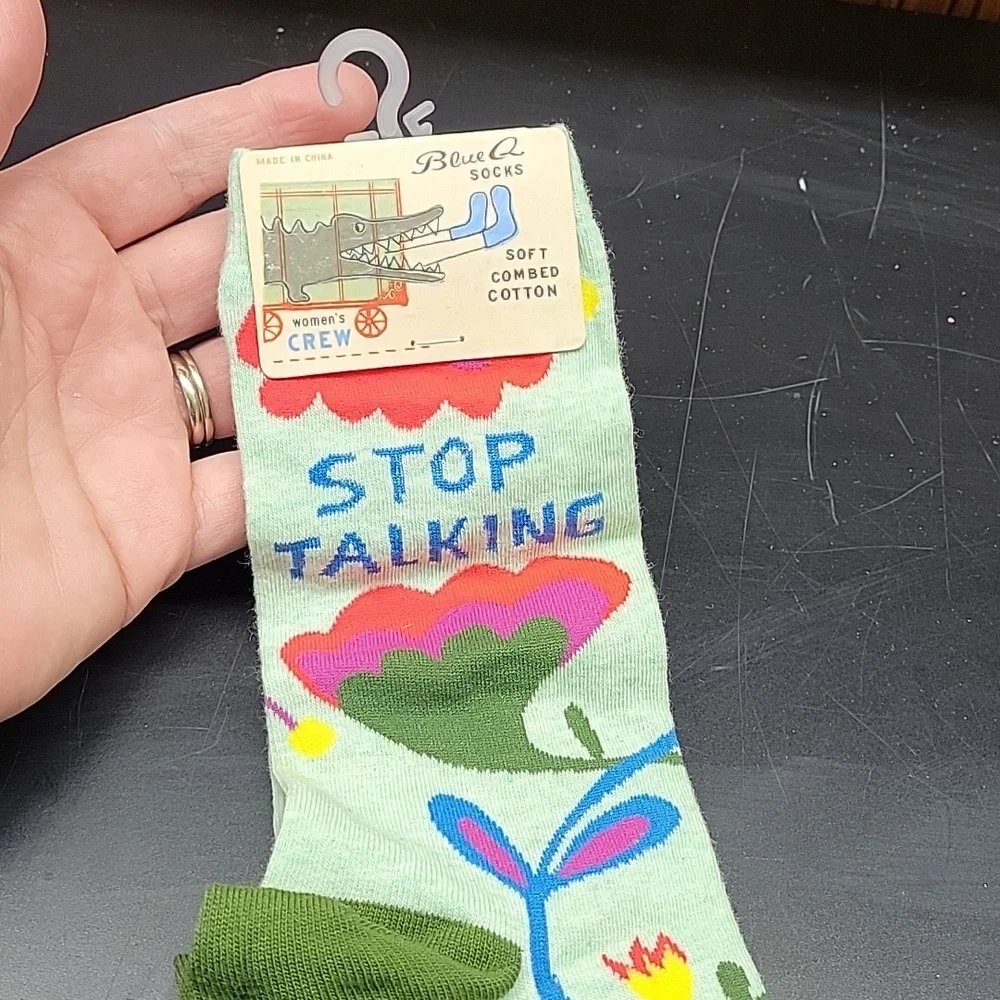 Blue Q socks woman crew size 5-10 - Picture 2 of 2